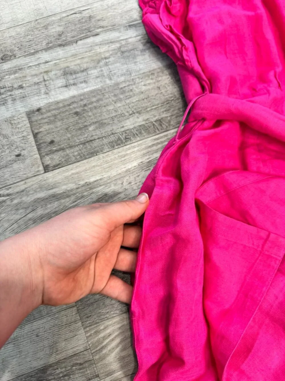 Sundance NWT Pink Button Front Sleeveless Midi/Maxi Dress Size XL Ruffle N32 - Picture 6 of 7